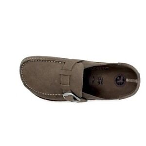 Birkenstock Brown Suede Mules